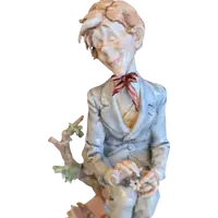 Giuseppe Cappè – Male Figure in Polychrome Ceramic