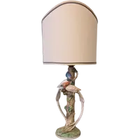 Lampada in ceramica Zaccagnini Firenze con uccelli – anni ’60
