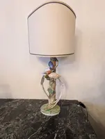 Lampada in ceramica Zaccagnini Firenze con uccelli – anni ’60