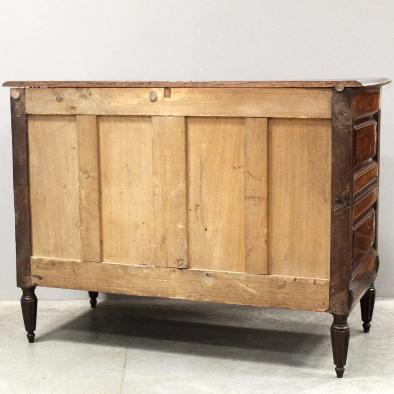 Antique Louis XVI-style walnut chest of drawers, 18th century