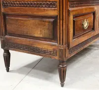 Antique Louis XVI-style walnut chest of drawers, 18th century