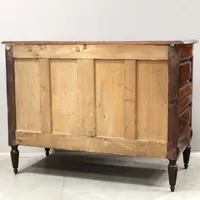 Antique Louis XVI-style walnut chest of drawers, 18th century