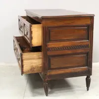 Antique Louis XVI-style walnut chest of drawers, 18th century