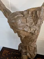 Cristo crocifisso in legno scolpito