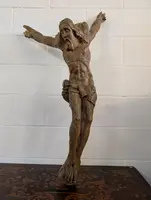 Cristo crocifisso in legno scolpito