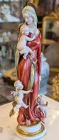 Giuseppe Cappè – Vierge à l'Enfant et chérubins en porcelaine