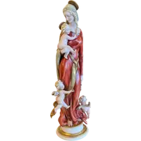 Giuseppe Cappè – Vierge à l'Enfant et chérubins en porcelaine