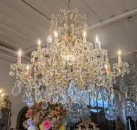 Large Maria Teresa 17-light crystal chandelier – First half of the 20th century