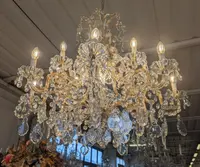 Large Maria Teresa 17-light crystal chandelier – First half of the 20th century