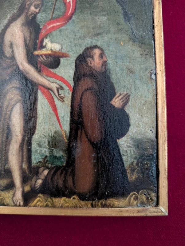 St. John the Baptist with a Praying Monk – Late 18th century