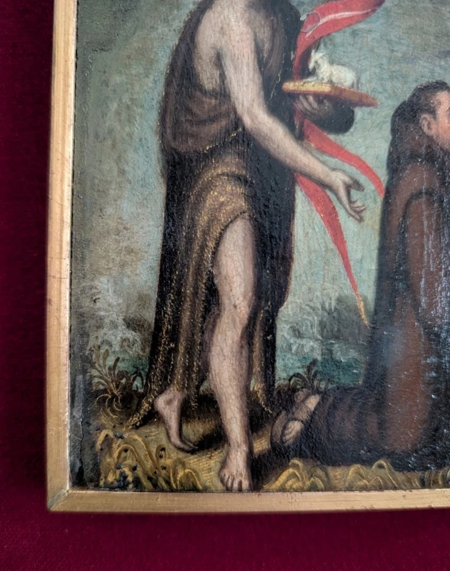 St. John the Baptist with a Praying Monk – Late 18th century