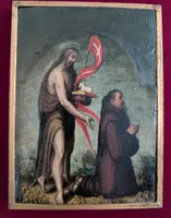 St. John the Baptist with a Praying Monk – Late 18th century