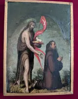 St. John the Baptist with a Praying Monk – Late 18th century
