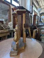 Carved and gilded wooden riser