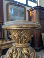 Carved and gilded wooden riser
