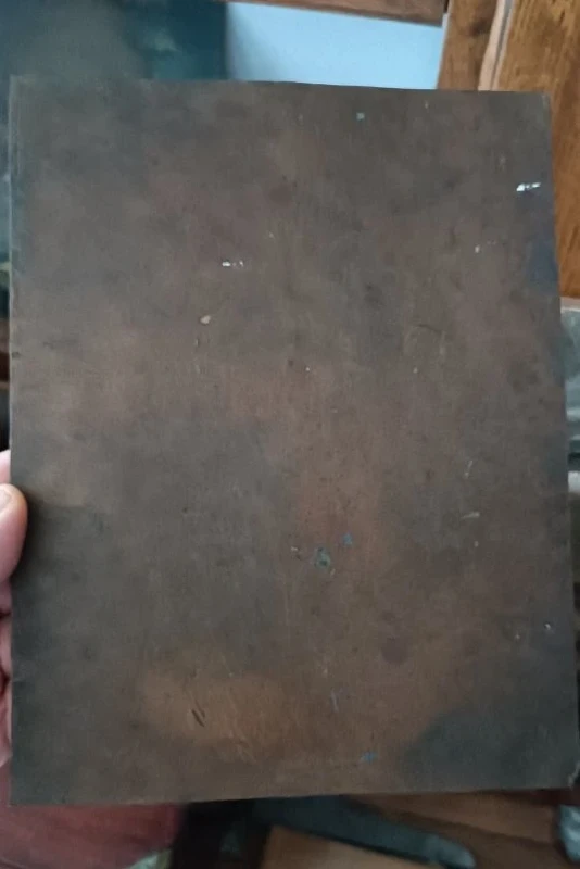 Antique painting on copper depicting the Virgin Mary, 18th century, Italian school