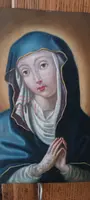 Antique painting on copper depicting the Virgin Mary, 18th century, Italian school