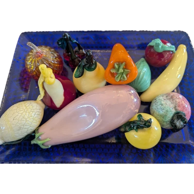 Centrotavola con frutta in vetro di Murano – Metà XX secolo