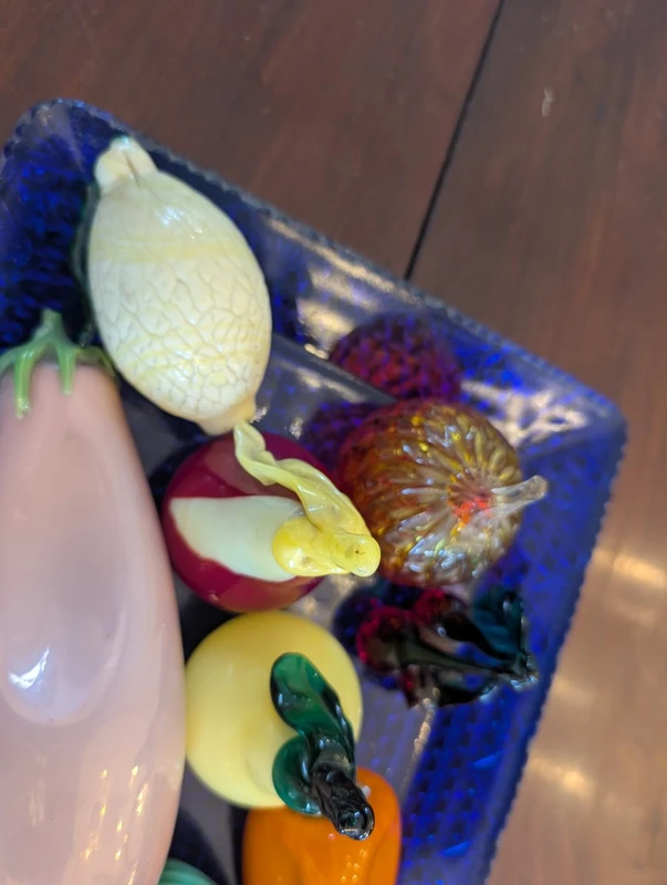 Centrotavola con frutta in vetro di Murano – Metà XX secolo