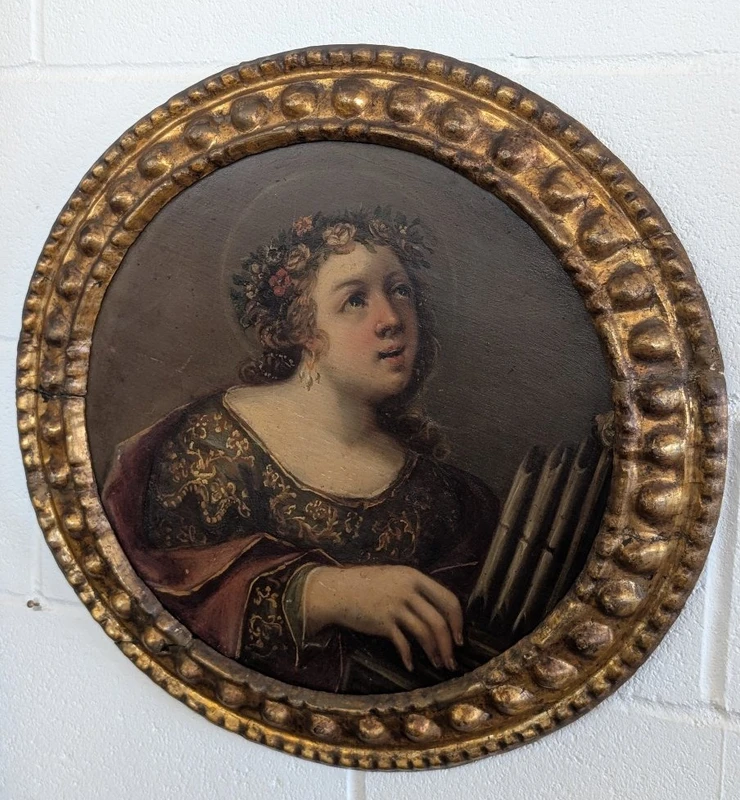 Saint Cecilia – A neoclassical painting from the late 18th century