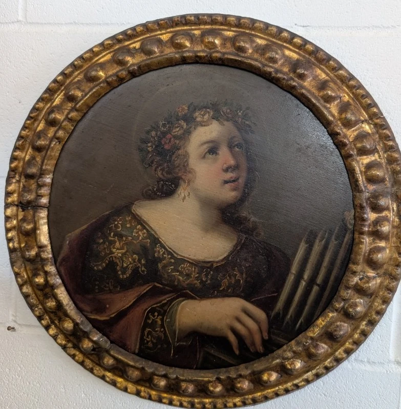 Saint Cecilia – A neoclassical painting from the late 18th century