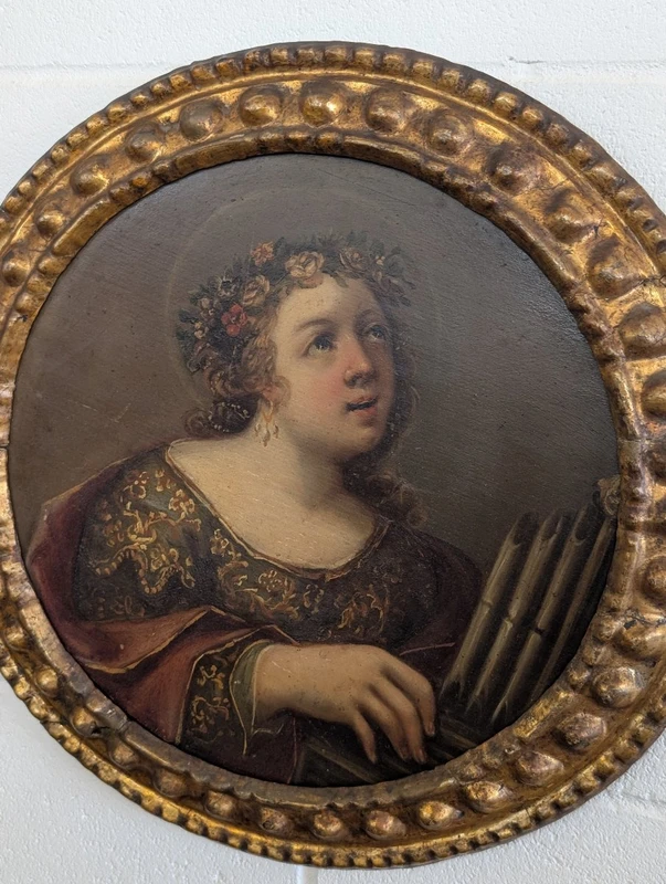Saint Cecilia – A neoclassical painting from the late 18th century