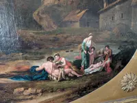 Idyllic Landscape with Figures – 18th-Century Roman School