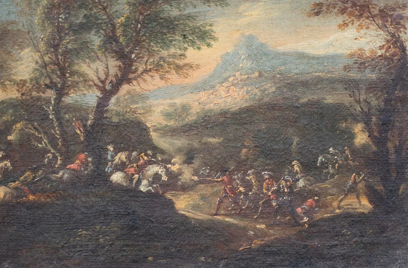 Battle Scene – attributed to Francesco Graziani