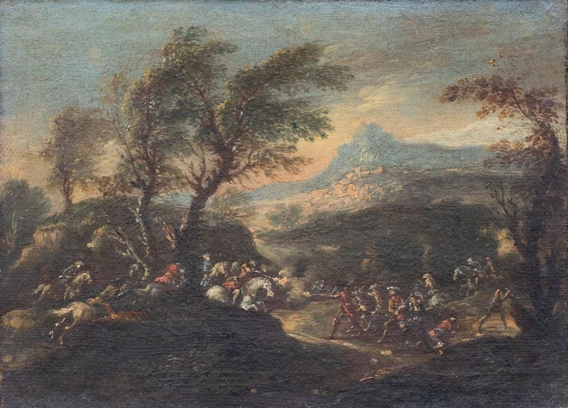 Battle Scene – attributed to Francesco Graziani