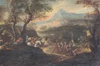 Battle Scene – attributed to Francesco Graziani