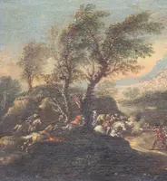 Battle Scene – attributed to Francesco Graziani