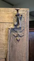 Armadio credenza antico Barocco del '600 in noce e radica
