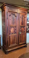Armadio credenza antico Barocco del '600 in noce e radica