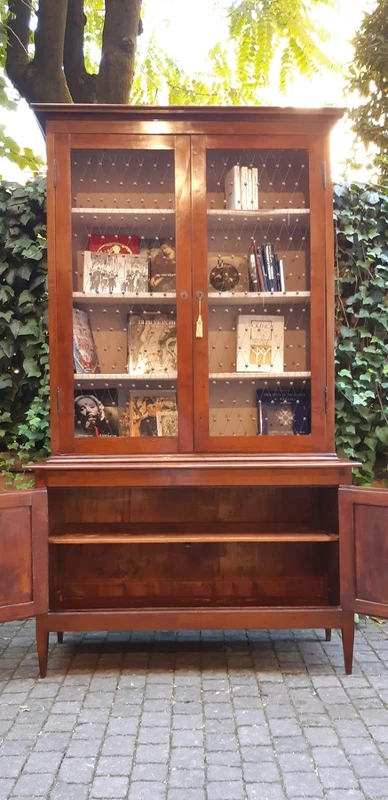 Libreria vetrina antica Luigi XVI emiliana del ‘700