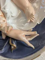 Pier Paolo Cedraschi – Vierge à l'Enfant en céramique polychrome signée, années 60