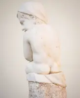 Paire de putti allégoriques en marbre de Carrare – XIXe siècle