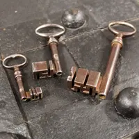 Antique Studded Safe, 19th-Century Chest