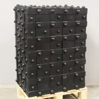 Antique Studded Safe, 19th-Century Chest