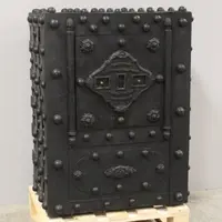Antique Studded Safe, 19th-Century Chest