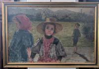 Carla Celesia di Vegliasco (1868–1939) – Personnages dans un paysage