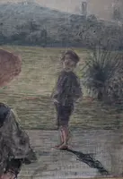 Carla Celesia di Vegliasco (1868–1939) – Personnages dans un paysage
