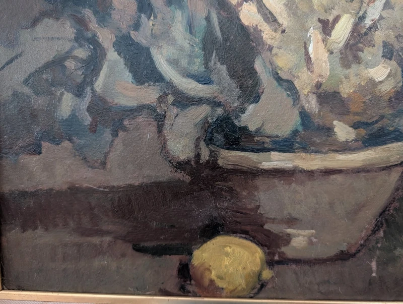 Lodovico Tommasi (Livorno, 1866 – Florence, 1941) – Still Life with Cauliflower, 1930