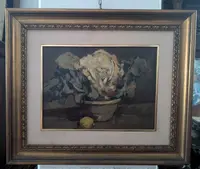 Lodovico Tommasi (Livorno, 1866 – Florence, 1941) – Still Life with Cauliflower, 1930