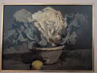 Lodovico Tommasi (Livorno, 1866 – Florence, 1941) – Still Life with Cauliflower, 1930
