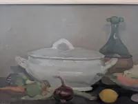Giovanni March – Nature morte aux légumes et à la faïence – 1967