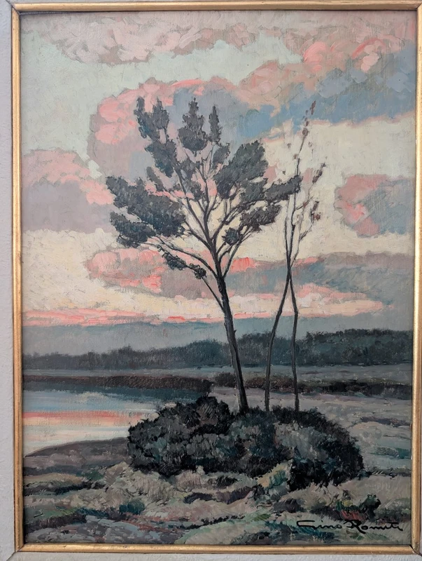 Gino Romiti – Landscape at Sunset