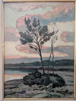 Gino Romiti – Landscape at Sunset