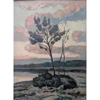 Gino Romiti – Landscape at Sunset
