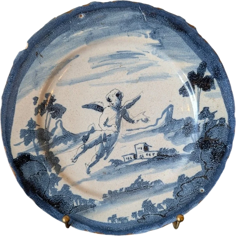 Piatto in maiolica di Savona – XVIII secolo