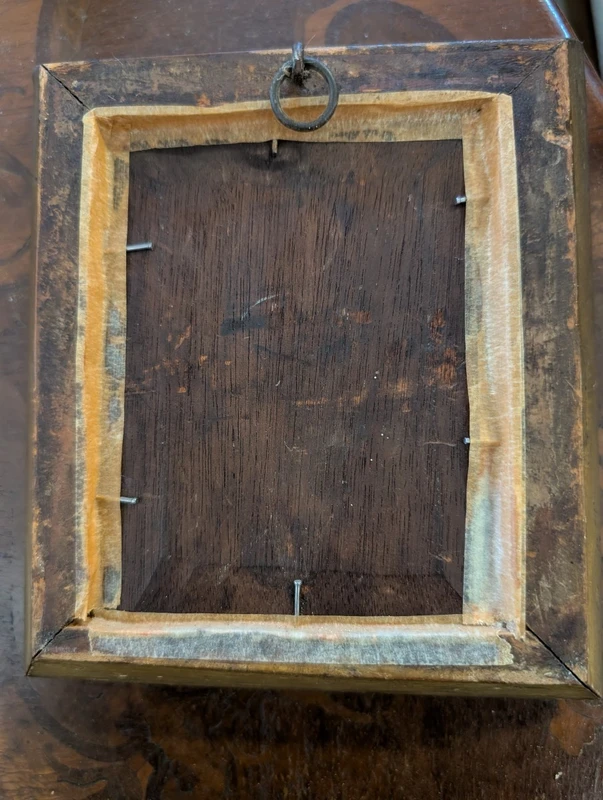 Our Lady of Waiting with St. Anne - oil on canvas applied to panel, late 18th century